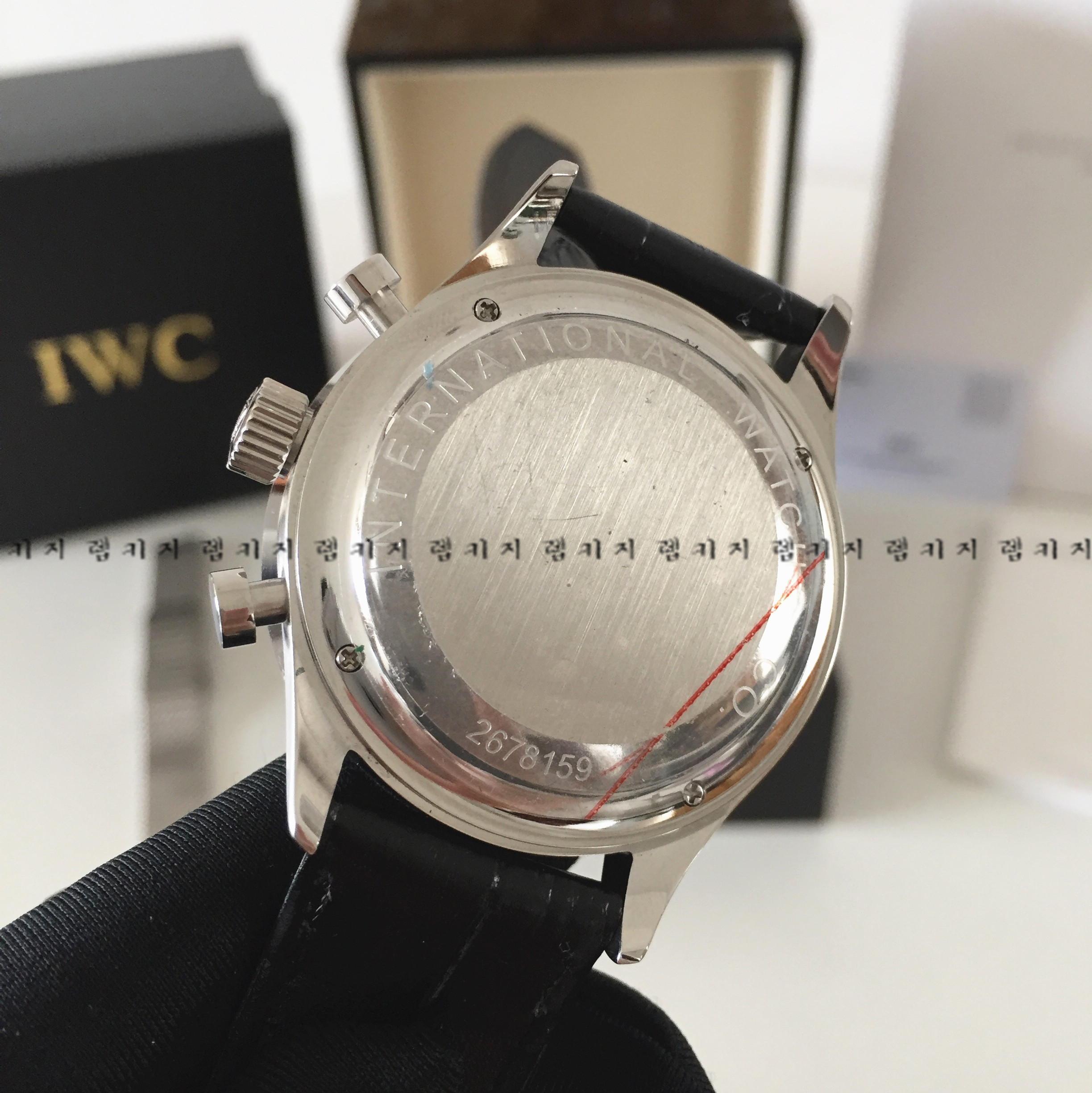 IWC 포르투기즈 화이트 가죽시계 + 메쉬스트랩